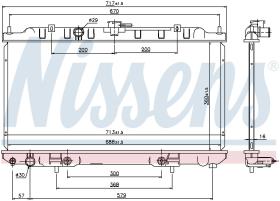 Nissens 69460 - RADIADOR NISSAN SENTRA (B15) (00-)