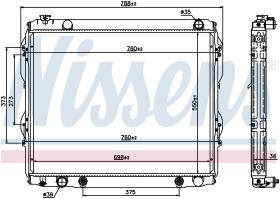 Nissens 69462 - RADIADOR TOYOTA TUNDRA I (00-) 3.4