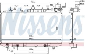 Nissens 69471 - RADIADOR NISSAN SENTRA (B13) (91-)