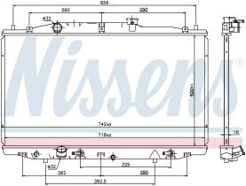 Nissens 69475 - RADIADOR HONDA ACCORD  VII(CL.CM)(0