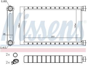 Nissens 70527 - CALEFACTOR BMW X1 E84(09-)X1 18DX