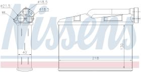 Nissens 70530 - CALEFACTOR ALPINA B10(E39)3.2 I