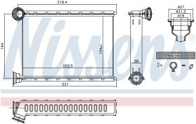 Nissens 707079 - CALEFACTOR VAUXHALL MERIVA B(10-)1.