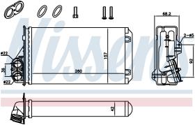 Nissens 707184 - CALEFACTOR OPEL VIVARO A(01-)1.9 DT