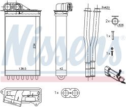 Nissens 71161 - CALEFACTOR PEUGEOT 107(05-)1.0 I 12