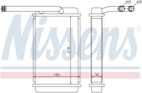 Nissens 71757 - CALEFACTOR FORD TRANSIT(CY)(86-)2.5