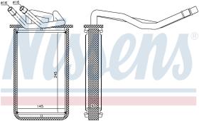 Nissens 71768 - CALEFACTOR FORD TRANSIT(FY)(00-)2.4