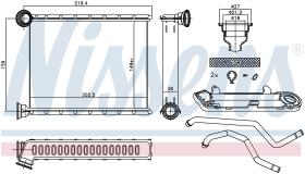 Nissens 72067 - CALEFACTOR MERCEDES GLS-CLASS X 166