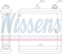 Nissens 72635 - CALEFACTOR OPEL VECTRA A(88-)1.6
