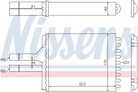 Nissens 72656 - CALEFACTOR OPEL VECTRA B(95-)1.7 TD