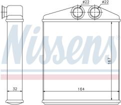 Nissens 72661 - CALEFACTOR OPEL TIGRA B(04-)1.4 I 1