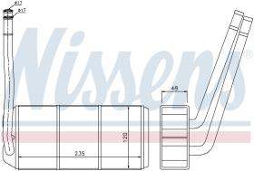 Nissens 73001 - CALEFACTOR LAND ROVER FREELANDER I(