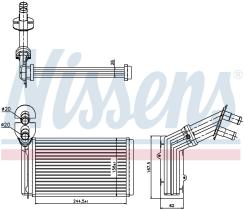 Nissens 73973 - CALEFACTOR VOLKSWAGEN SHARAN(7M)(95