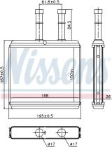 Nissens 76504 - CALEFACTOR CHEVROLET AVEO(T250.T255