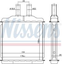 Nissens 76509 - CALEFACTOR CHEVROLET NUBIRA(03-)2.0