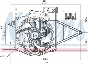 Nissens 85003 - VENTILADOR CITROEN SYNERGIE(22.U6)(