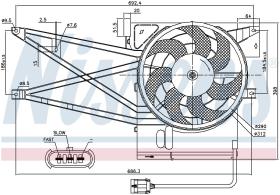  85017 - VENTILADOR OPEL VECTRA B(95-)2.0 I