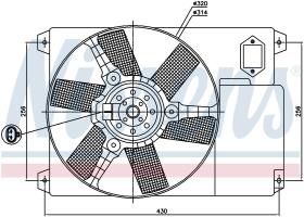 Nissens 85020 - VENTILADOR CITROEN RELAY(230)(94-)1