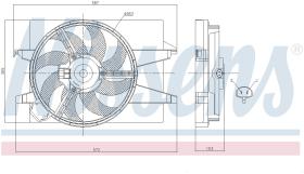 Nissens 85030 - VENTILADOR MAZDA 2 I(DY)(03-)1.6 I