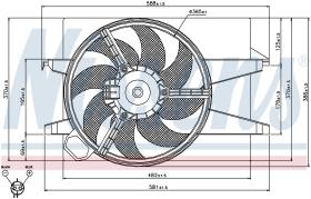  85032 - VENTILADOR MAZDA 2 I(DY)(03-)1.4 DE