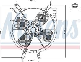 Nissens 85043 - VENTILADOR HONDA HR-V(GH)(98-)1.6 I