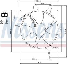 Nissens 85047 - VENTILADOR HONDA CR-V(RD)(95-)2.0 I