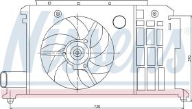 Nissens 85058 - VENTILADOR PEUGEOT 406 (8B, 8E, 8F)