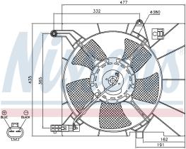 Nissens 85063 - VENTILADOR CHEVROLET AVEO(T250.T255