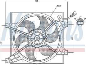  85085 - VENTILADOR HYUNDAI ACCENT (X3)(94-)