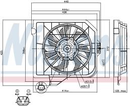 Nissens 85091 - VENTILADOR CHRYSLER VOYAGER III(01-