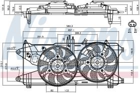 Nissens 85130 - VENTILADOR FIAT DOBLO(119.223)(01-)