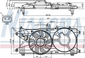 Nissens 85131 - VENTILADOR FIAT DOBLO(119.223)(01-)