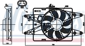 Nissens 85133 - VENTILADOR FIAT DOBLO(119.223)(01-)