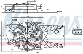 Nissens 85138 - VENTILADOR FIAT SEICENTO(187)(98-)1