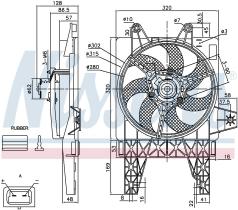  85140 - VENTILADOR FIAT PUNTO I(176)(93-)55