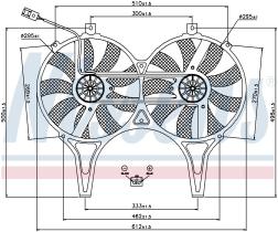 Nissens 85149 - VENTILADOR MERCEDES E-CLASS W 210(9