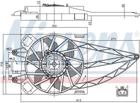 Nissens 85150 - VENTILADOR FIAT PANDA(169)(03-)1.2