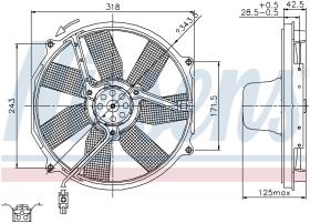 Nissens 85151 - VENTILADOR MERCEDES SL-CLASS R 129(