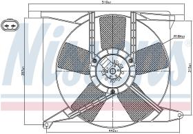 Nissens 85155 - VENTILADOR VAUXHALL ASTRA F (91-) 1