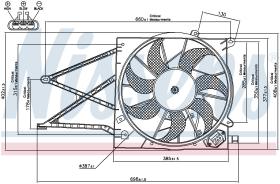 Nissens 85176 - VENTILADOR OPEL ZAFIRA A(99-)1.7 TD