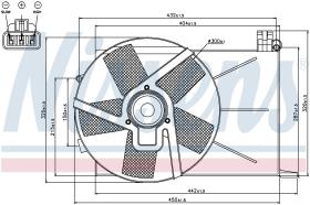 Nissens 85193 - VENTILADOR OPEL COMBO (93-)1.7 D