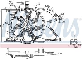 Nissens 85195 - VENTILADOR OPEL TIGRA B(04-)1.8 I 1