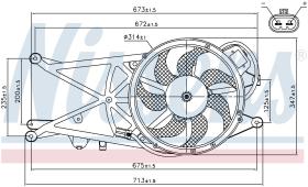 Nissens 85204 - VENTILADOR OPEL MERIVA A(03-)1.7 CD