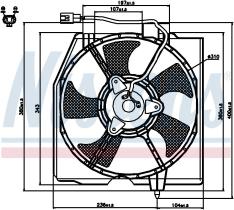 Nissens 85224 - VENTILADOR MAZDA 323F(BJ)(98-)1.4 I