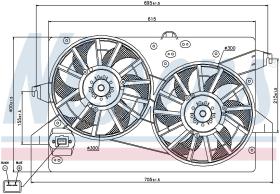 Nissens 85228 - VENTILADOR FORD CONTOUR(95-)2.0 I 1