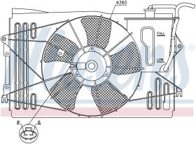  85232 - VENTILADOR PONTIAC VIBE I(02-)1.8 I