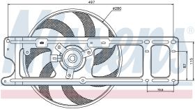 Nissens 85254 - VENTILADOR RENAULT THALIA II(08-)1.