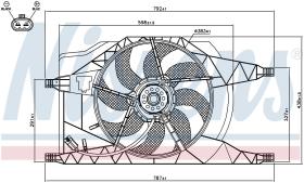 Nissens 85257 - VENTILADOR RENAULT VEL SATIS(02-)2.