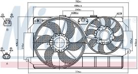 Nissens 85263 - VENTILADOR FORD TRANSIT CONNECT(TC7