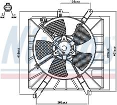 Nissens 85272 - VENTILADOR KIA RIO I(DC)(00-)1.5 I